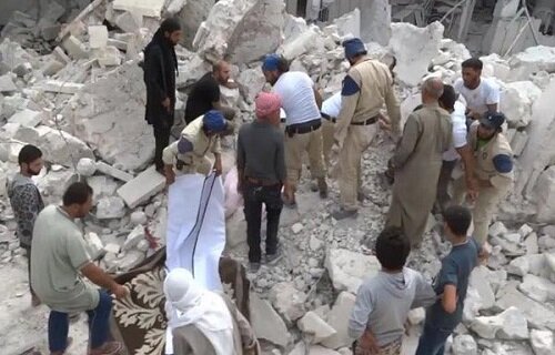 عشرات الضحايا في قصف روسي على كفرتخاريم ونحليا في ريف إدلب