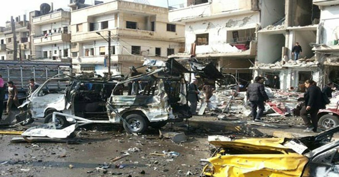 25 قتيلا بتفجير مفخختين في حي الزهراء الموالي في مدينة حمص