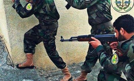 كتائب البعث الموالية للنظام تتصدى لاقتحام المليشيات الكردية قرية خربة عمو